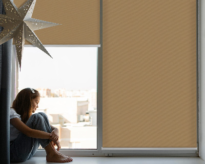 Fabric roller blind for window Brown