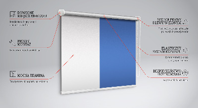 Blackout roller blind for window Blue