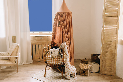 Blackout roller blind for window Blue