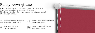Fabric roller blind for window Claret