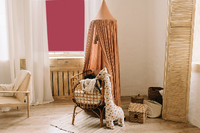 Fabric roller blind for window Claret