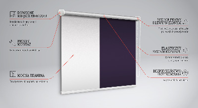 Blackout roller blind for window Black