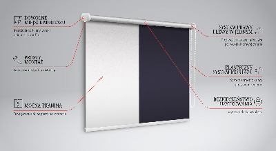 Fabric roller blind for window Black