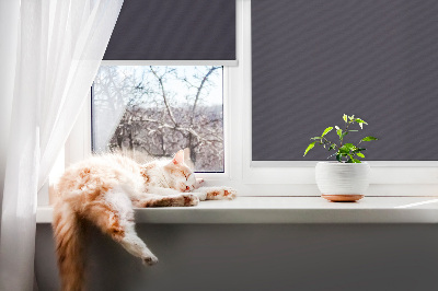 Fabric roller blind for window Black