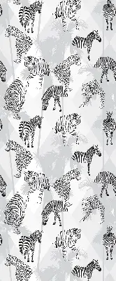 Blackout roller blind gray animals print