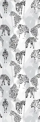 Blackout roller blind gray animals print