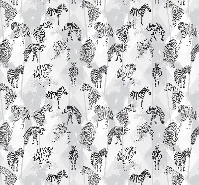 Blackout roller blind gray animals print