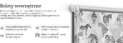 Blackout roller blind Gray animals