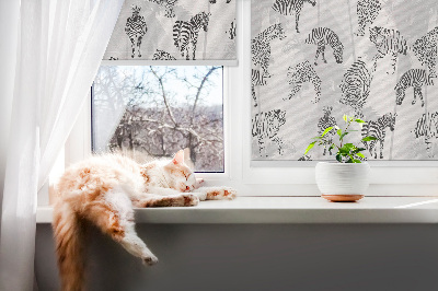 Blackout roller blind Gray animals