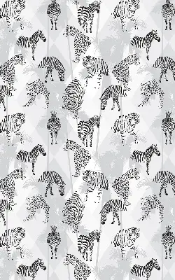Blackout roller blind gray animals print