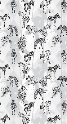 Blackout roller blind gray animals print