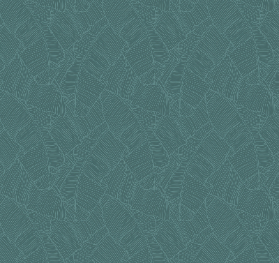 Blackout roller blind for window Green palm leaves