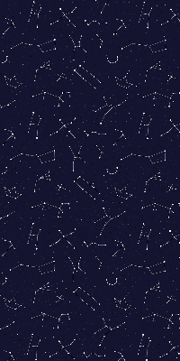 Fabric roller blind for window Constellation of stars