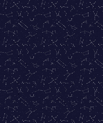 Fabric roller blind for window Constellation of stars
