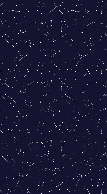 Fabric roller blind for window Constellation of stars