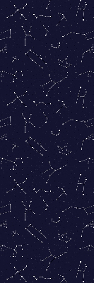 Fabric roller blind for window Constellation of stars