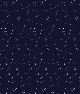 Fabric roller blind for window Constellation of stars