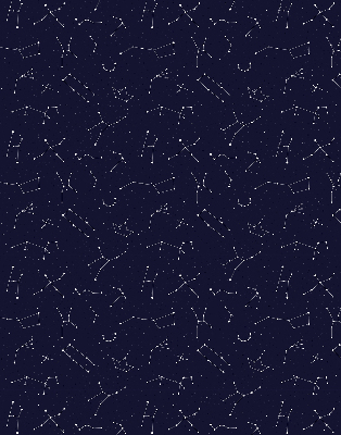 Fabric roller blind for window Constellation of stars
