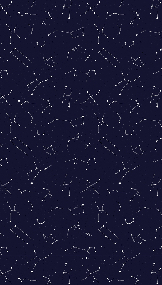 Fabric roller blind for window Constellation of stars