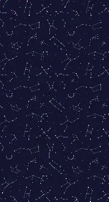 Fabric roller blind for window constellation of stars design