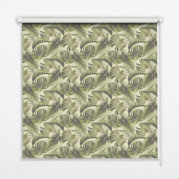 Blackout roller blind Flower leaves
