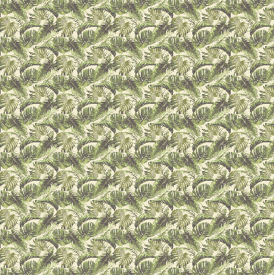 Blackout roller blind Flower leaves