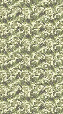 Blackout roller blind with a flower leaves pattern