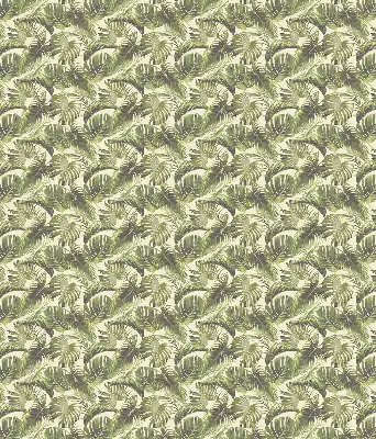 Blackout roller blind with a flower leaves pattern