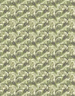 Blackout roller blind with a flower leaves pattern