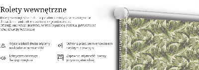 Blackout roller blind Flower leaves