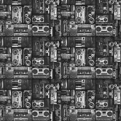 Blackout roller blind for window Radio speakers