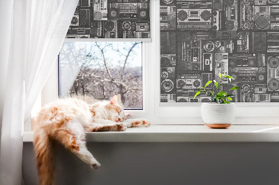 Blackout roller blind for window Radio speakers
