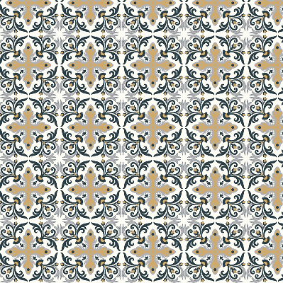 Blackout roller blind Moroccan tile