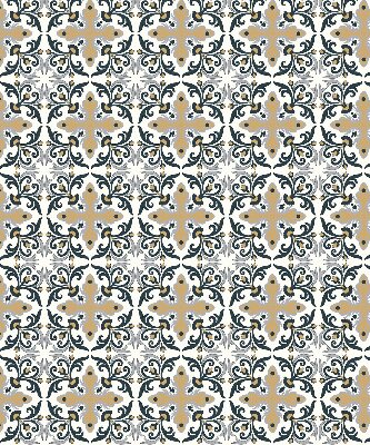 Blackout roller blind Moroccan tile