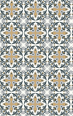 Blackout roller blind Moroccan tile