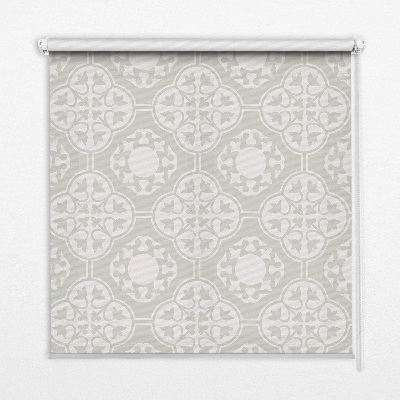 Blackout roller blind for window Moroccan tile