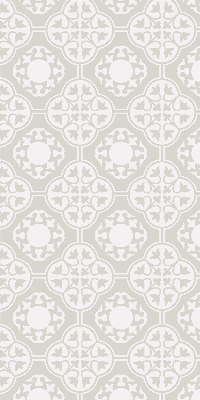 Blackout roller blind with moroccan tile print