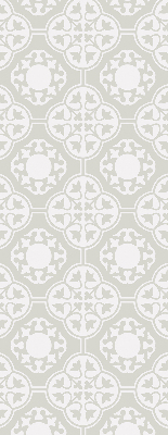 Blackout roller blind with moroccan tile print