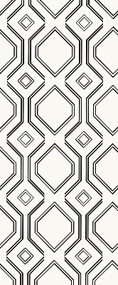 Fabric roller blind for window Rhombus illusion