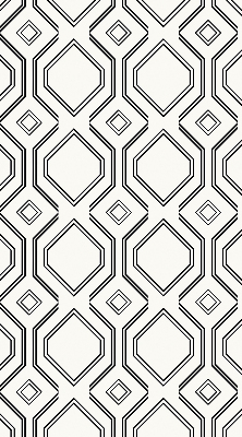 Fabric roller blind for window Rhombus illusion design