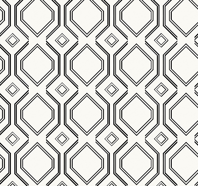 Fabric roller blind for window Rhombus illusion