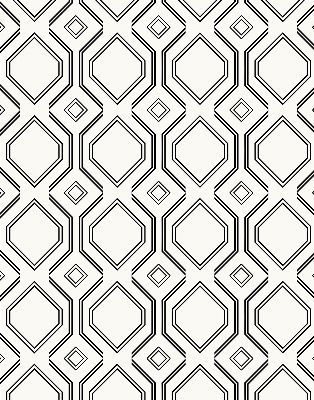 Fabric roller blind for window Rhombus illusion