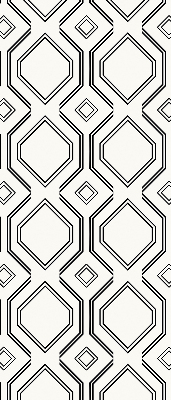 Fabric roller blind for window Rhombus illusion