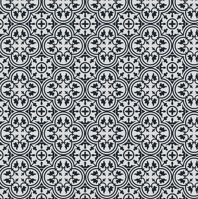Blackout roller blind Portuguese tile
