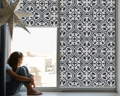 Blackout roller blind Portuguese tile