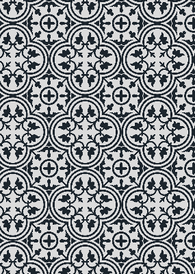 Blackout roller blind Portuguese tile