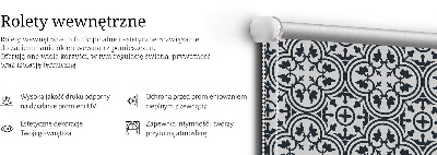Blackout roller blind Portuguese tile