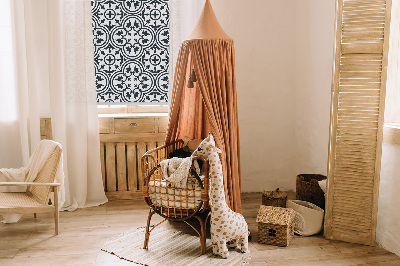 Blackout roller blind Portuguese tile