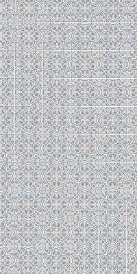 Fabric roller blind for window Portuguese tile