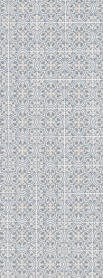 Fabric roller blind for window Portuguese tile